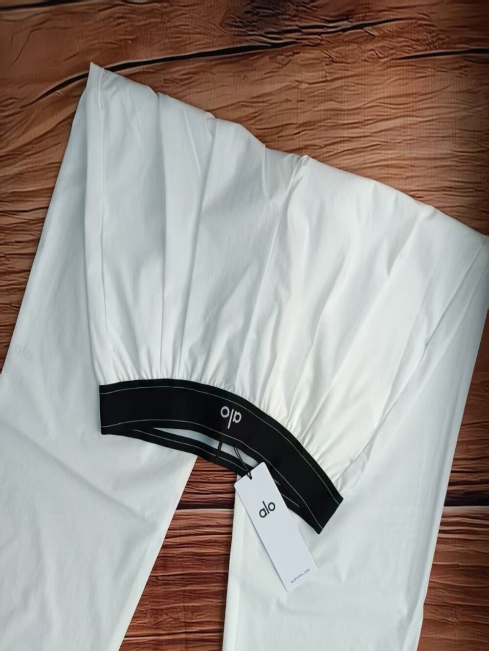 ✦Alo Yoga Suit Up Trouser White Regular Size ✦Loose Fit Pants - Picture 9 of 10